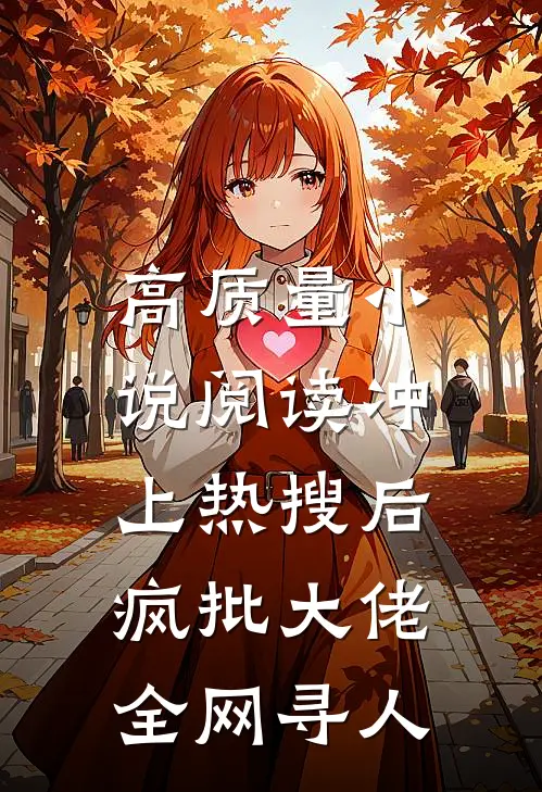 高质量小说阅读冲上热搜后，疯批大佬全网寻人